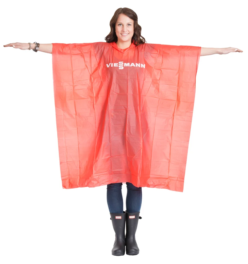Bio-Regenponcho individuell bedruckt – 30 × 30 cm