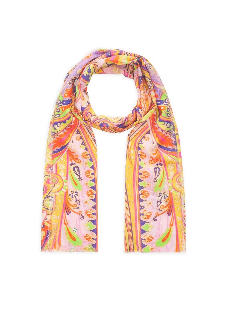 Schal aus Baumwolle mit Paisley-Muster