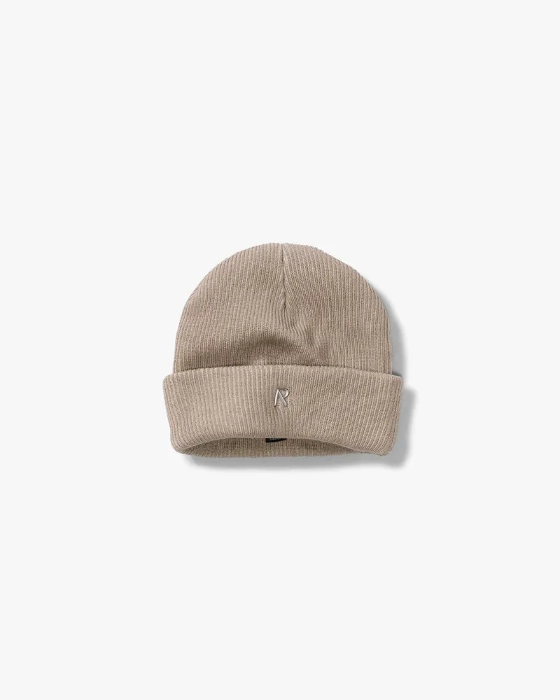 Rib Knit Beanie - Dark Taupe