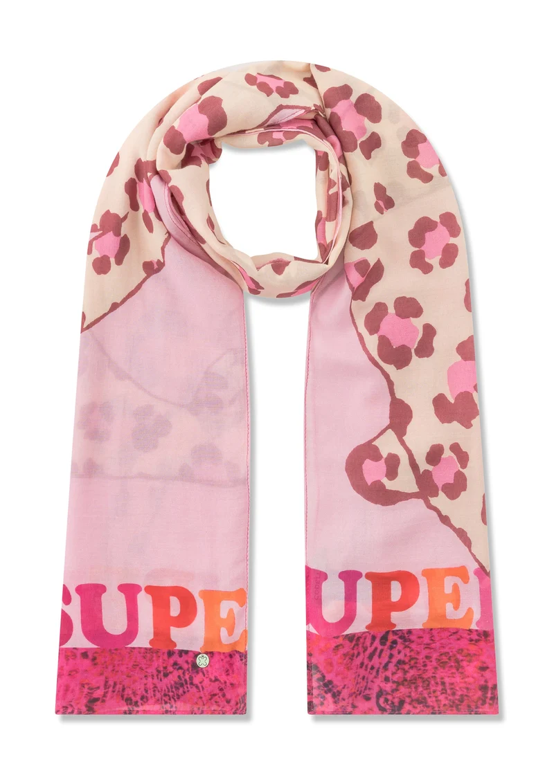 Schal aus Modal-Baumwoll-Mix mit Leoparden-Motiv