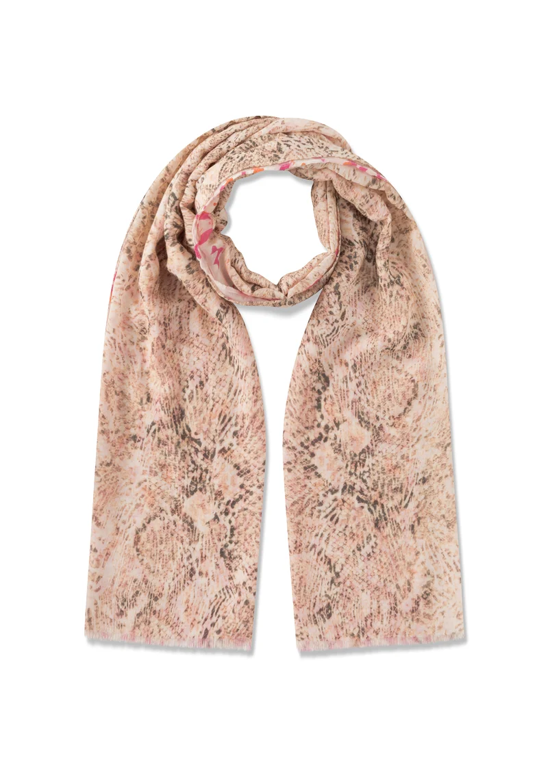Schal aus Modal-Baumwoll-Mix mit Animal-Print