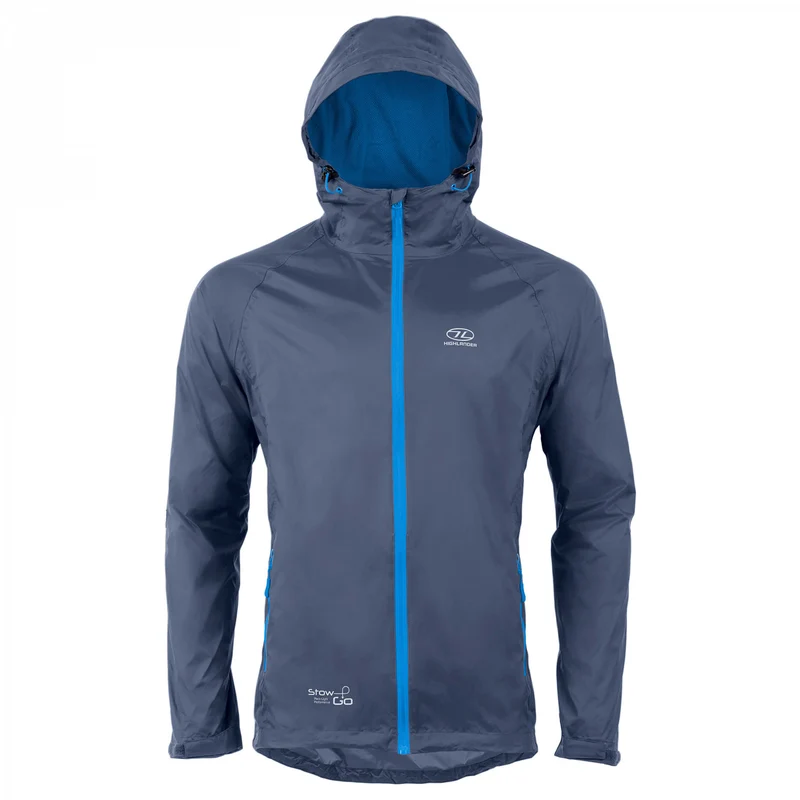 Highlander Stow & Go Packaway Regenjacke navy