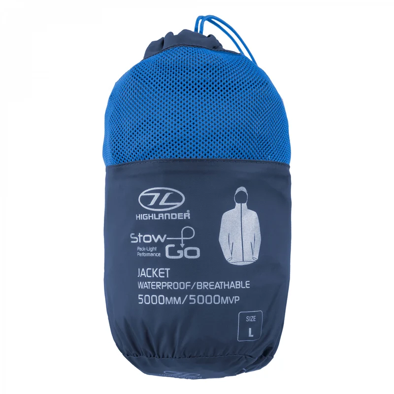 Highlander Stow & Go Packaway Regenjacke navy