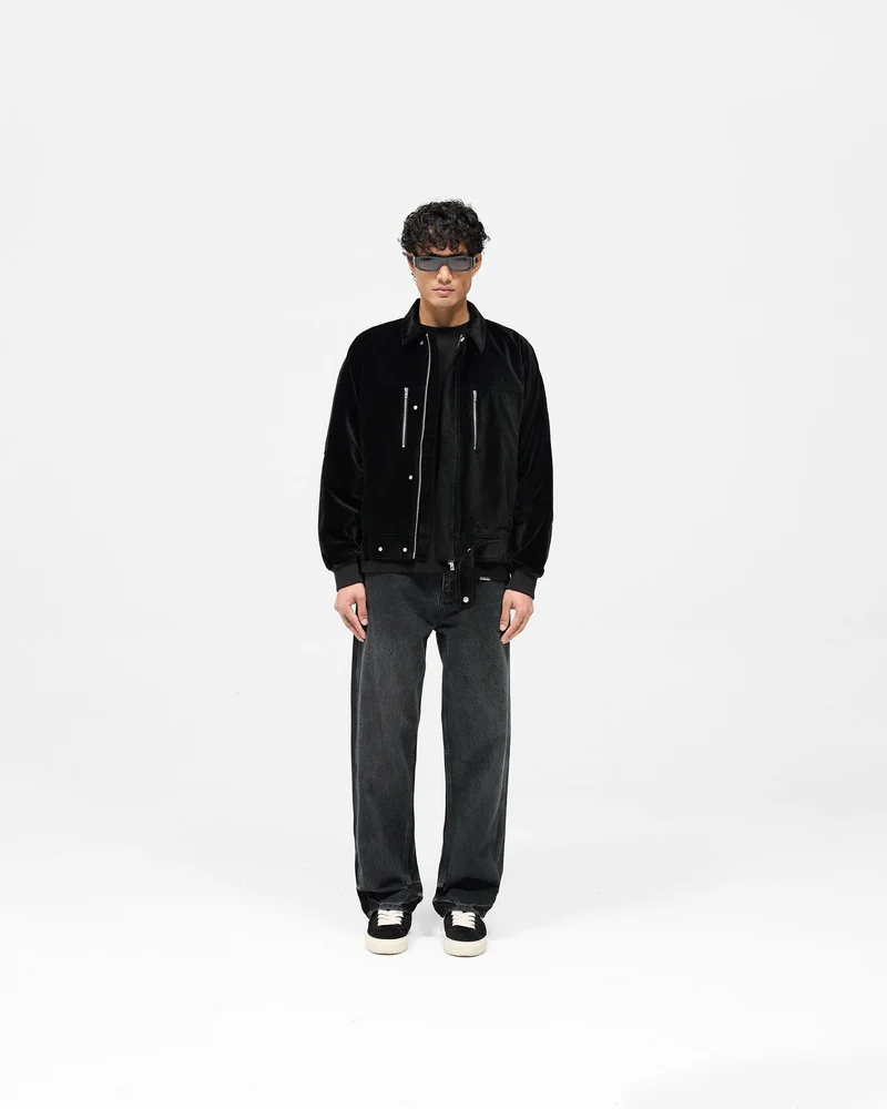Bordeaux Brushed Jacket - Black