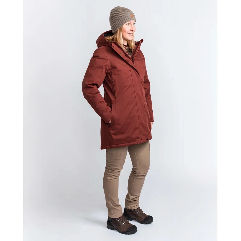 Pinewood Värnamo Padded Damen Winterjacke dark copper