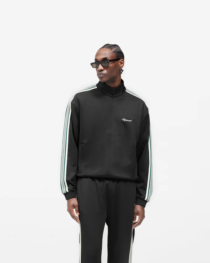 Taped Track Jacket - Jet Black