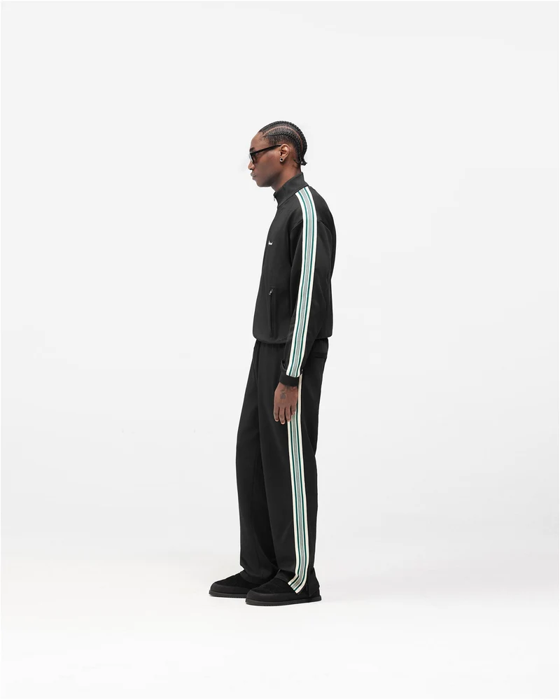 Taped Track Jacket - Jet Black