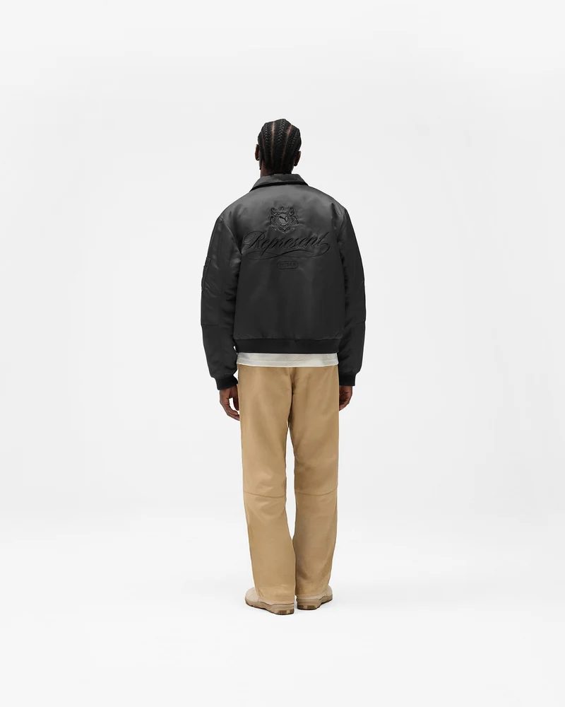 Represent X Puma Bomber - Dark Grey