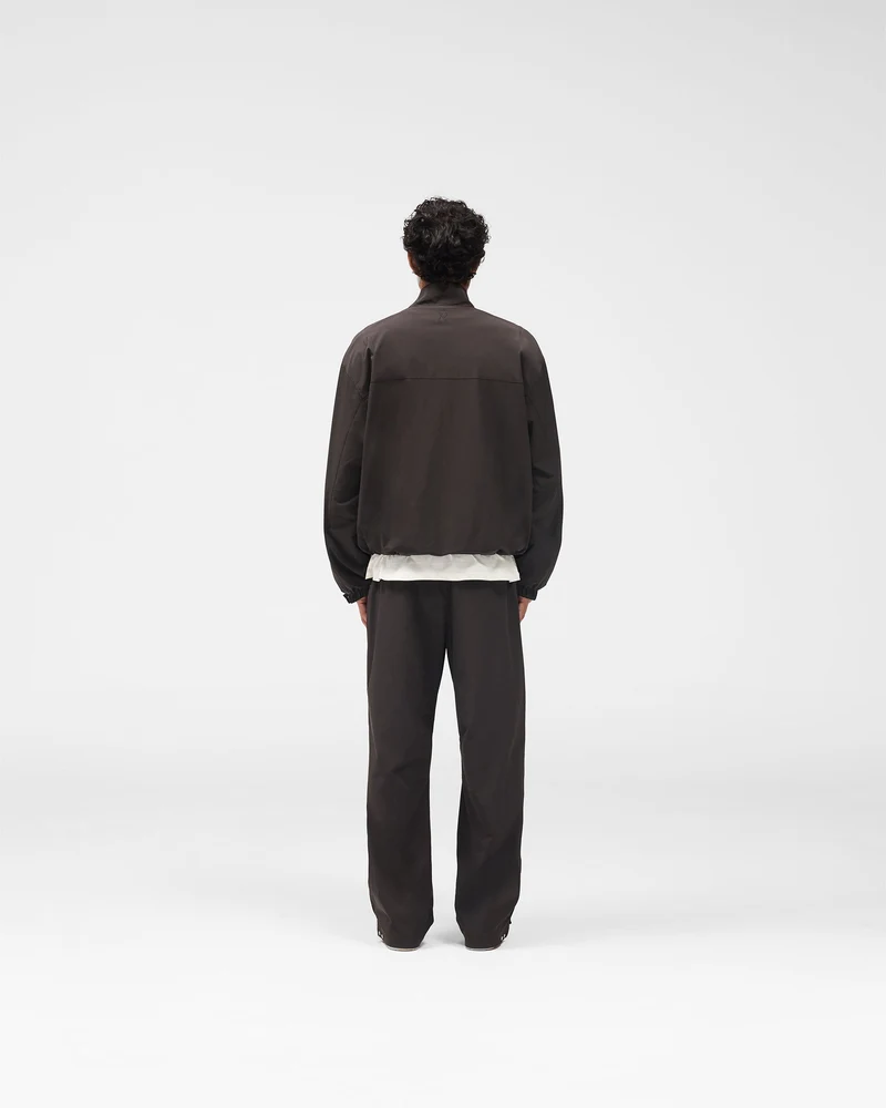Initial Nylon Track Jacket - Coffee
