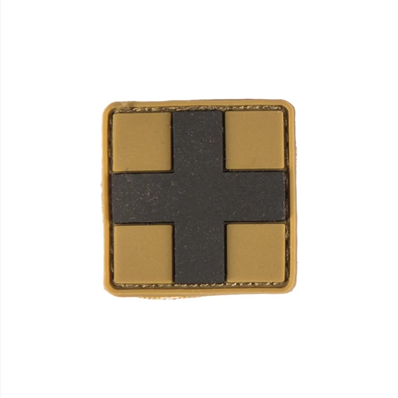 Mil-Tec 3D Rubber Medic Patch First Aid coyote