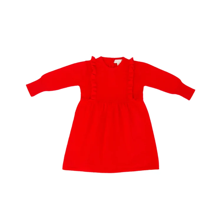 PAPA LOBSTER, Kaschmir-Strickkleid 'LOU', rot