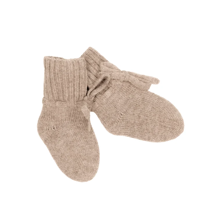 PAPA LOBSTER, Baby Söckchen 'MIMI', beige mélange