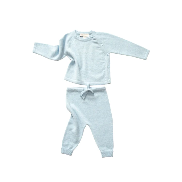 PAPA LOBSTER, Baby-Set, 'NIKA', hellblau mélange