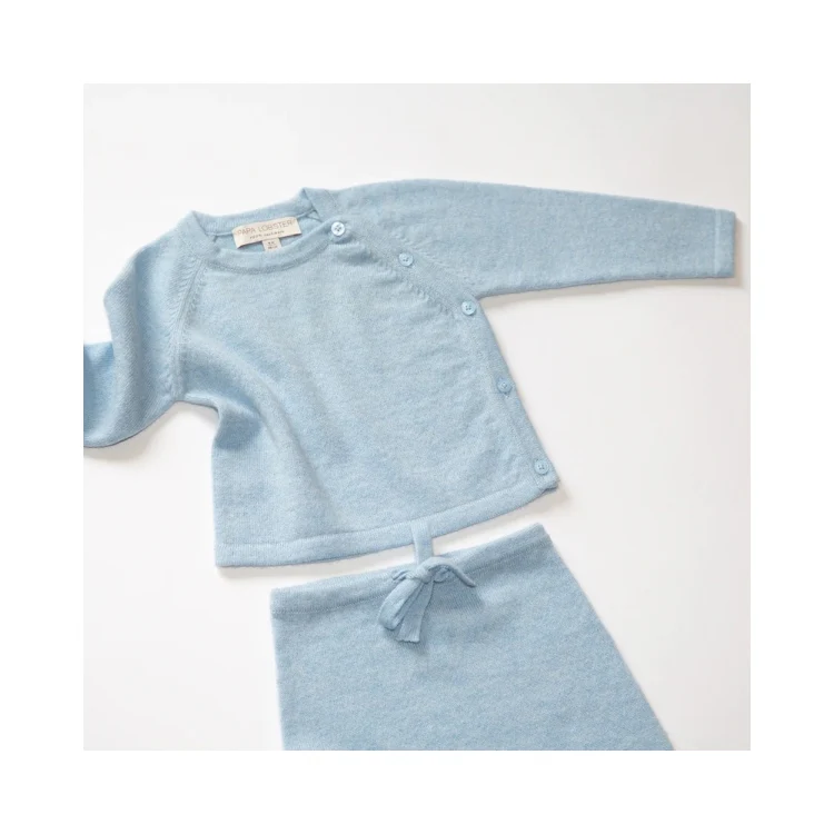 PAPA LOBSTER, Baby-Set, 'NIKA', hellblau mélange