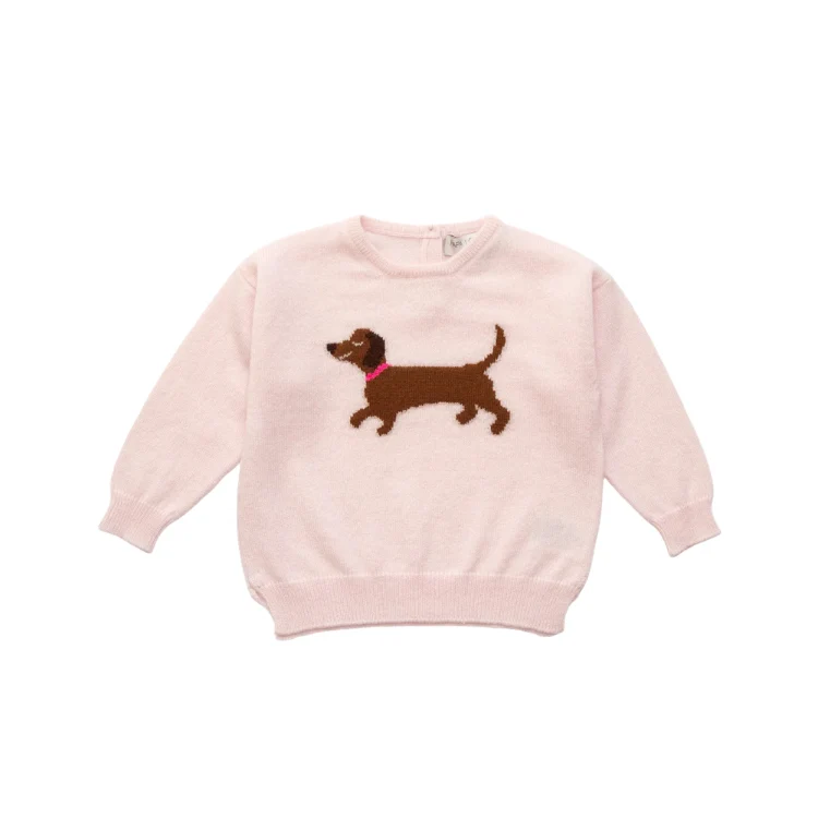 PAPA LOBSTER, Pullover, 'DACKEL PL', Rosé