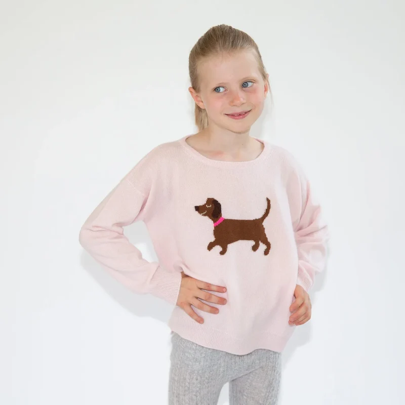 PAPA LOBSTER, Pullover, 'DACKEL PL', Rosé