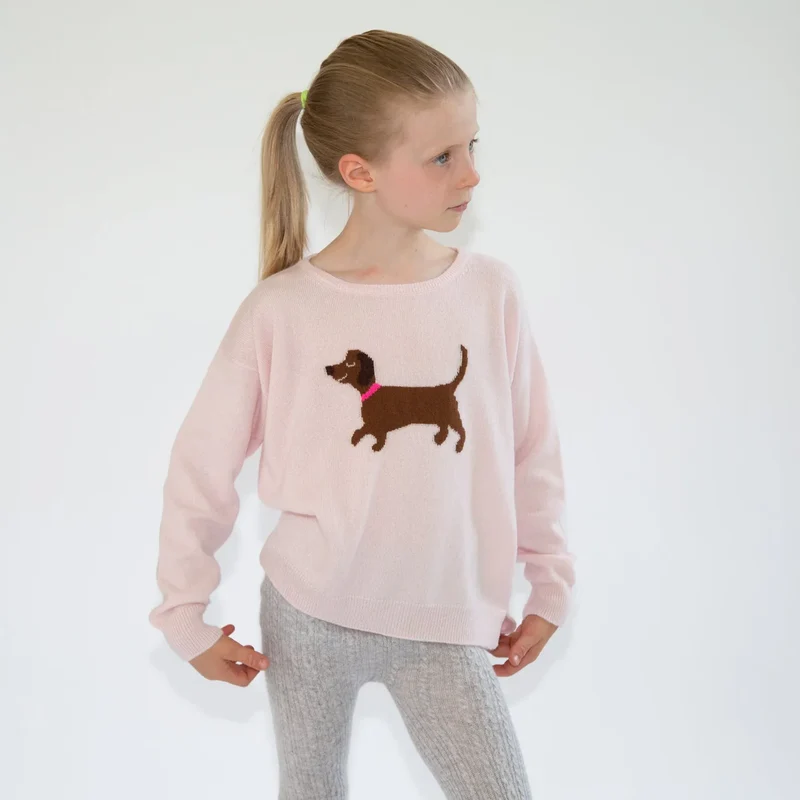 PAPA LOBSTER, Pullover, 'DACKEL PL', Rosé