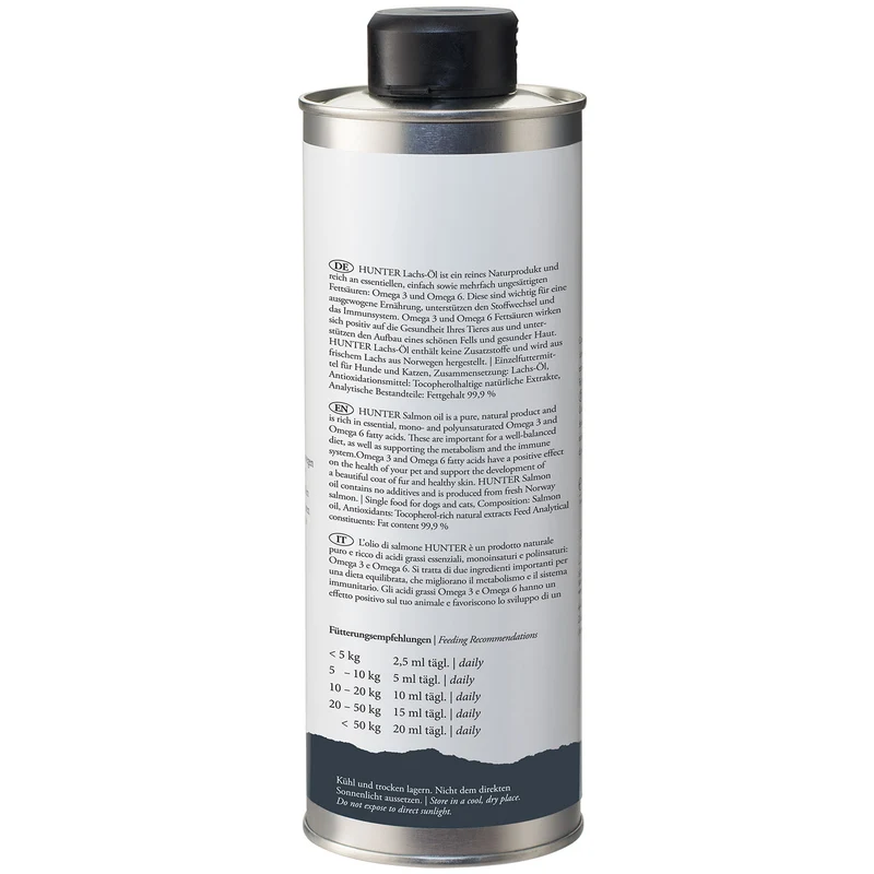 Lachs-Öl für Hunde und Katzen