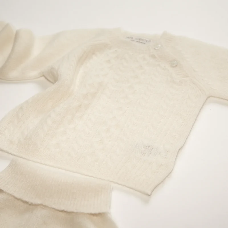 PAPA LOBSTER, Baby-Set, 'AMARI', naturweiß