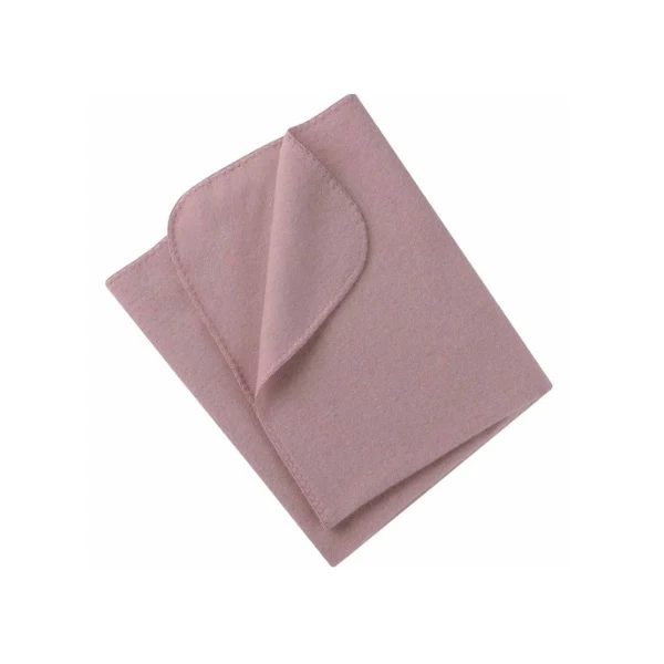 Engel Natur, Baby Decke mit Muschelkante, Rosenholz Melange