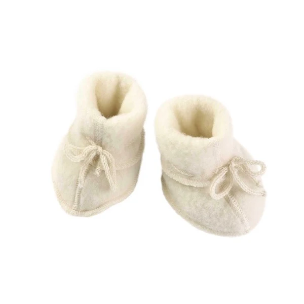 Engel Natur, Baby Schühchen mit Bändel, Natur