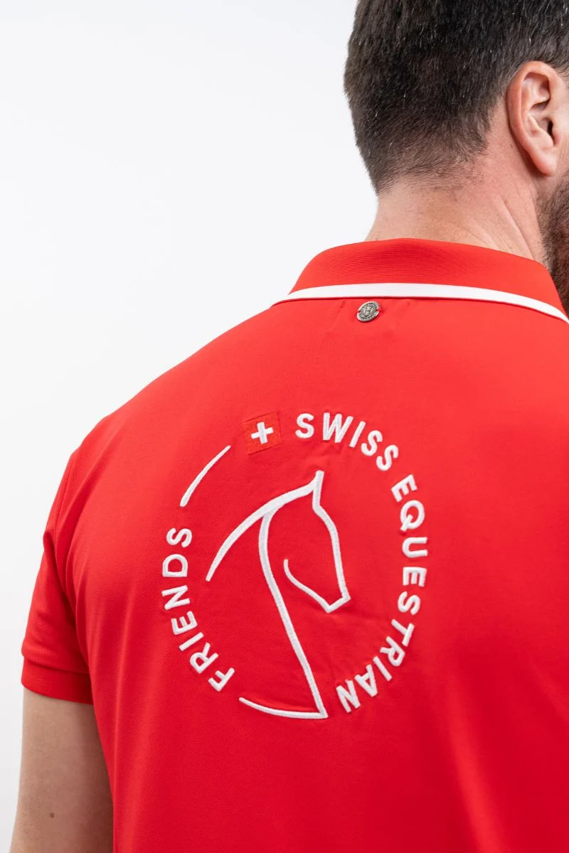 Polo-Shirt Herren Swiss Equestrian Friends