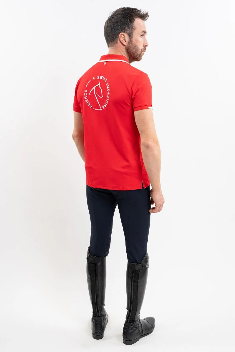 Polo-Shirt Herren Swiss Equestrian Friends