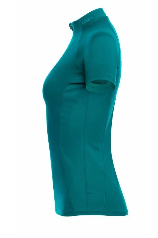 Sommerbaselayer Kurzarm Mesh-Design für Damen, Ocean Depths, oberbekleidung