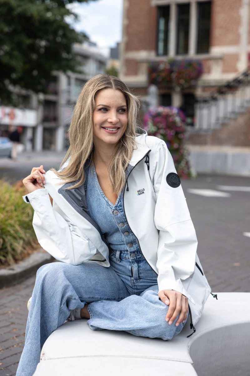 Hello Rain Premium regenjas - Off-white