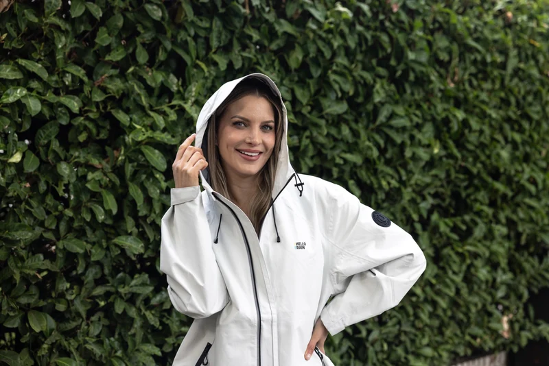 Hello Rain Premium regenjas - Off-white