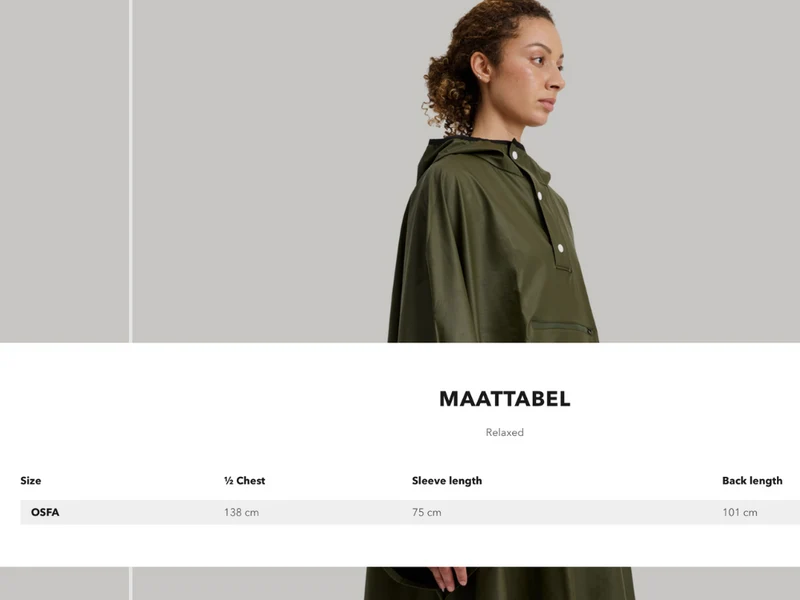 Tretorn Light Rain Poncho donkergroen | Opvouwbare regenponcho