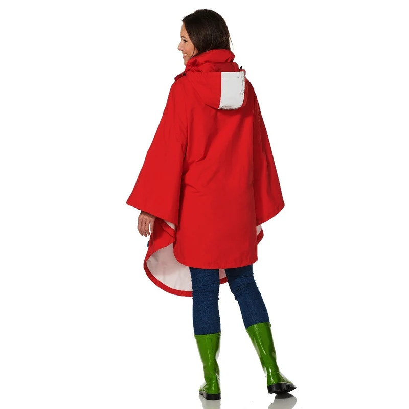 Happy Rainy Days Bikecape Reflectie rood