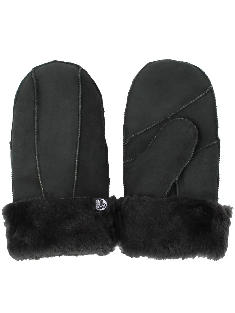 Sheepskin Gloves Blackish Green