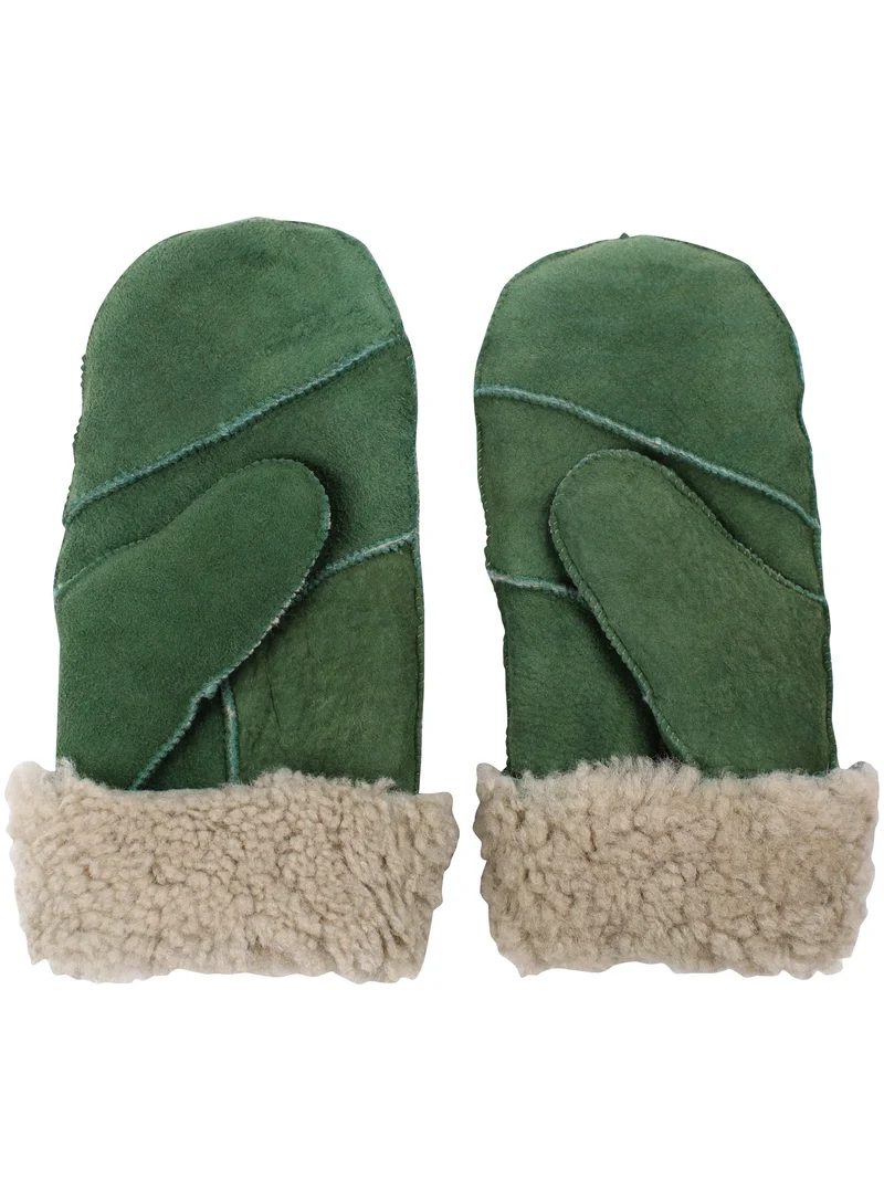 Sheepskin Gloves Fall Green