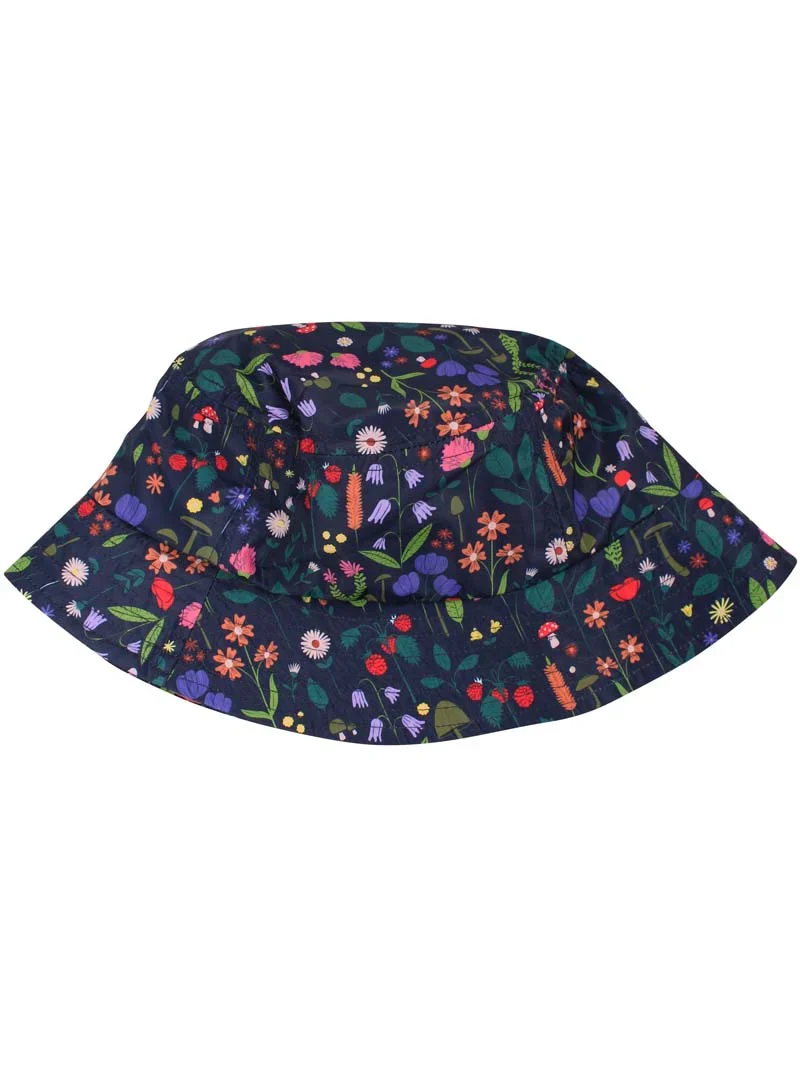 Danefea Bucket Hat Dark Navy Botanical