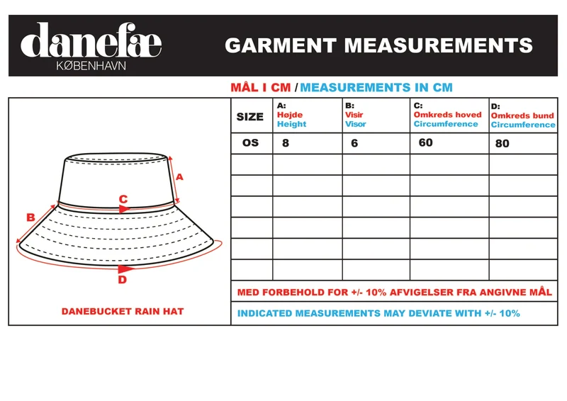 Danefea Bucket Hat Dark Brick