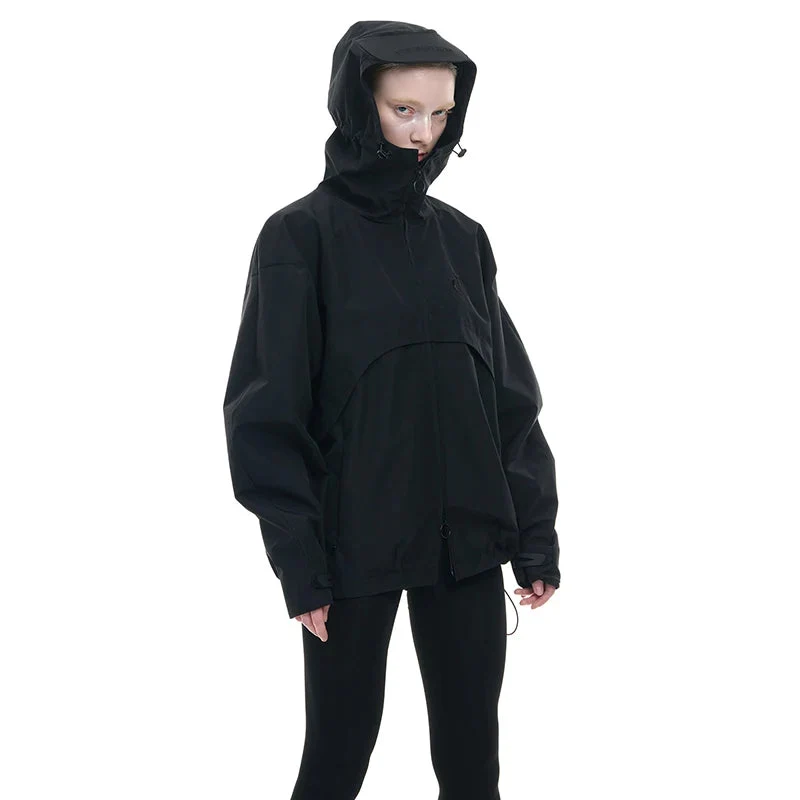 Y2K Techwear Festival Regenanzug – Oversize Windbreaker Set Unisex
