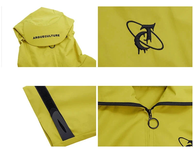 Y2K Techwear Festival Regenanzug – Oversize Windbreaker Set Unisex