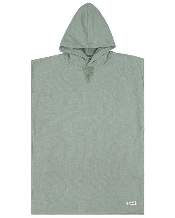 Terra Hooded Poncho Youth - Sage