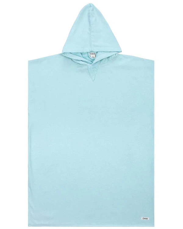 Terra Hooded Poncho - Seaglass