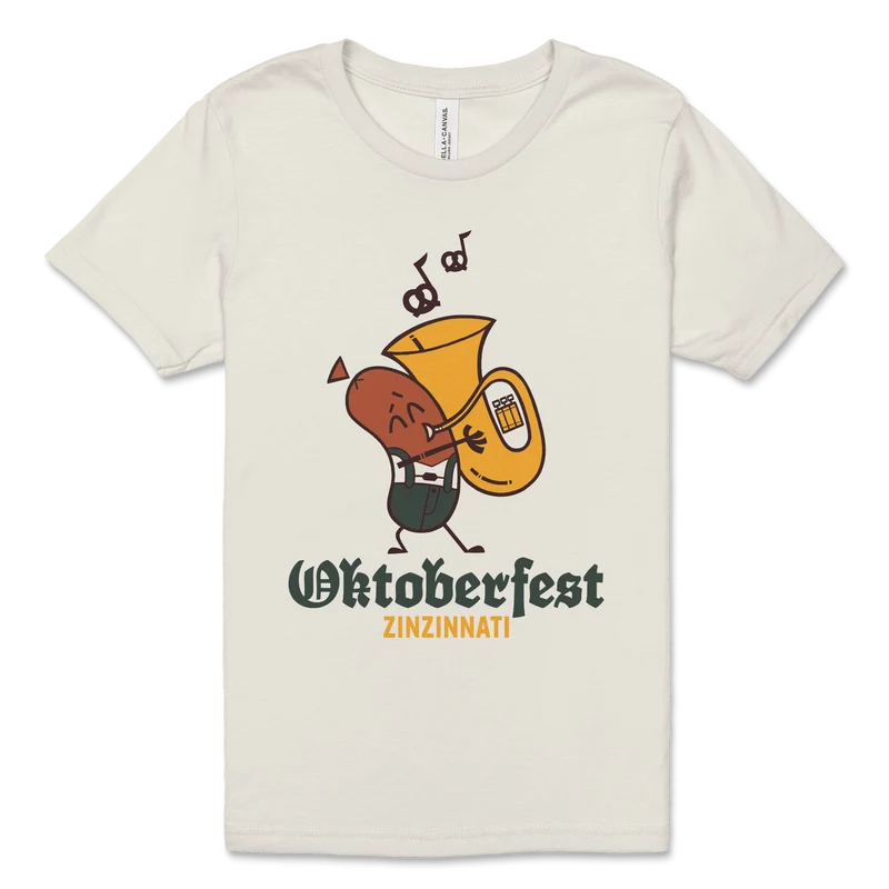 Kids Bratwurst Oompah T-Shirt – Ivory