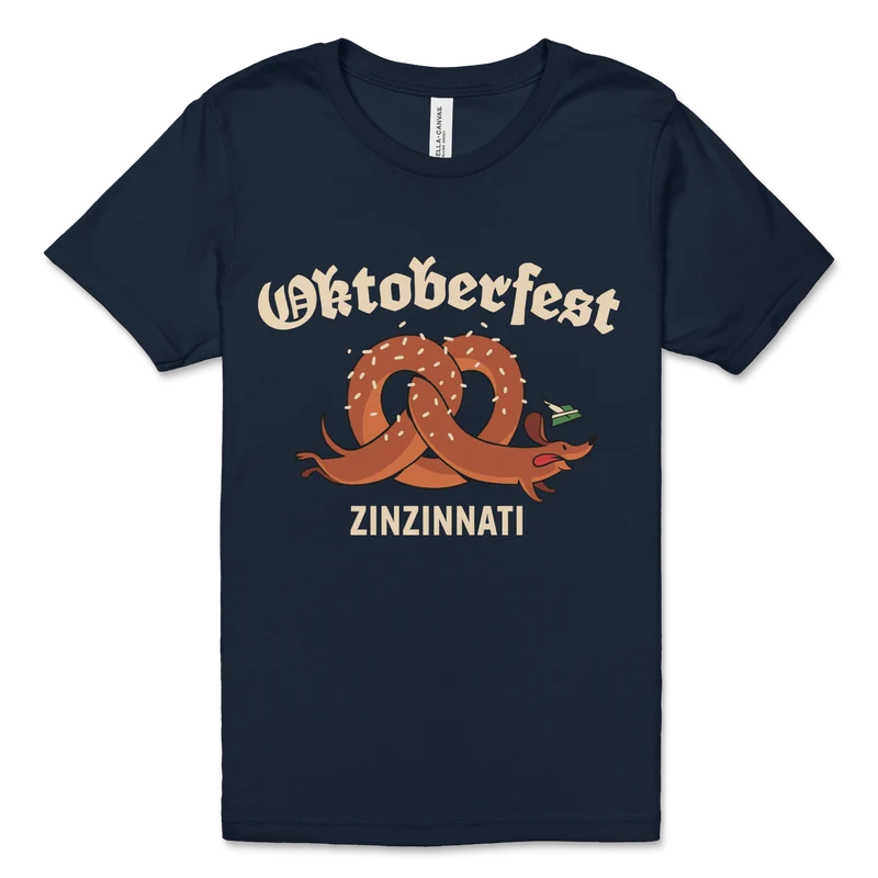 Kids Pretzel Pup T-Shirt – Navy