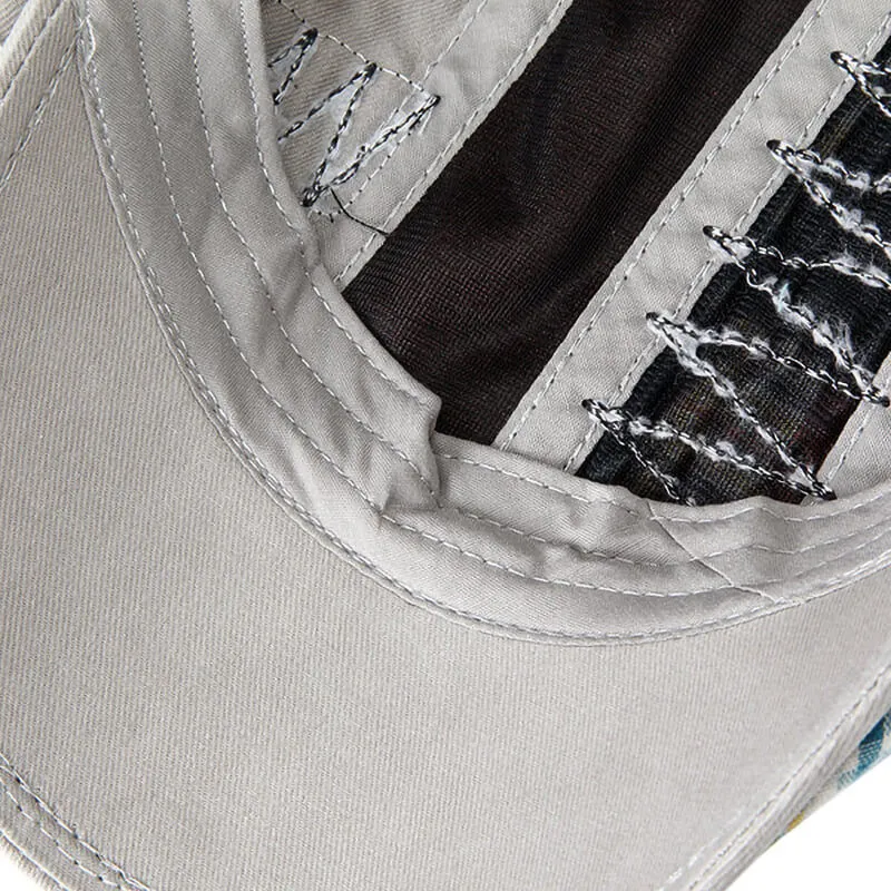 Lässige Baumwoll Herren Baskenmütze mit Sonnenschutz