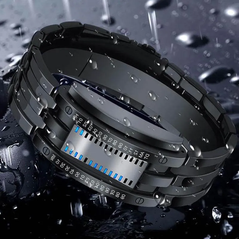 Wasserdichte Digitale Herren Armbanduhr mit LED-Anzeige