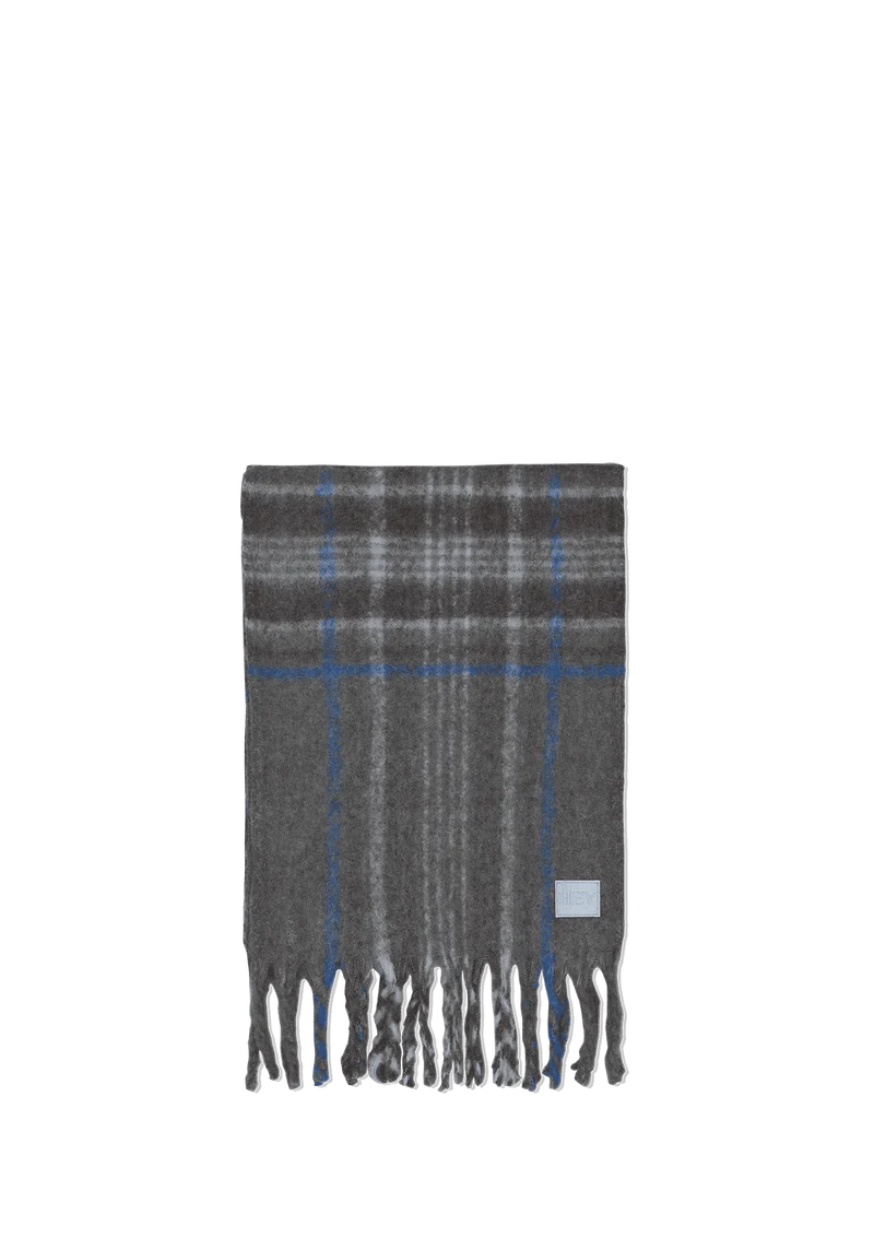 Check Scarf - Grey
