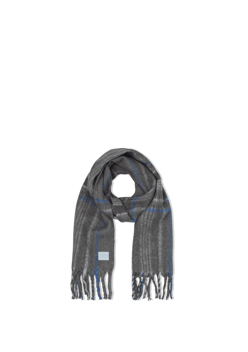 Check Scarf - Grey