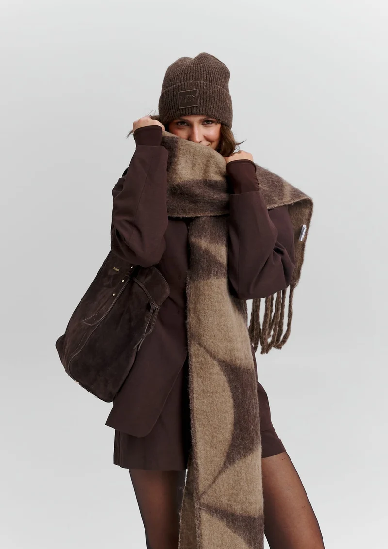 Iconic Scarf - Mocha-Coffee