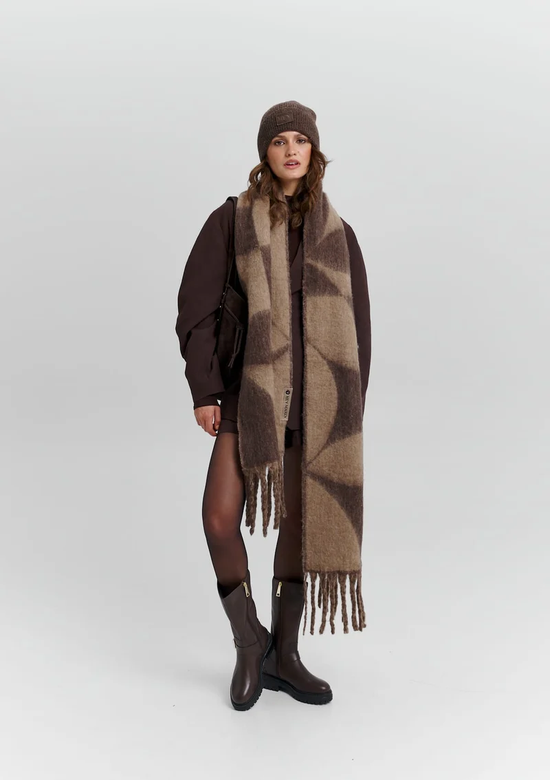 Iconic Scarf - Mocha-Coffee