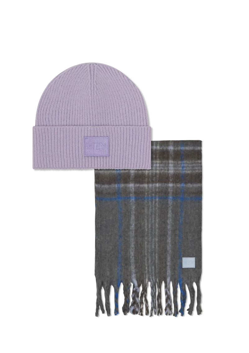 Check Set - Purple Light-Grey