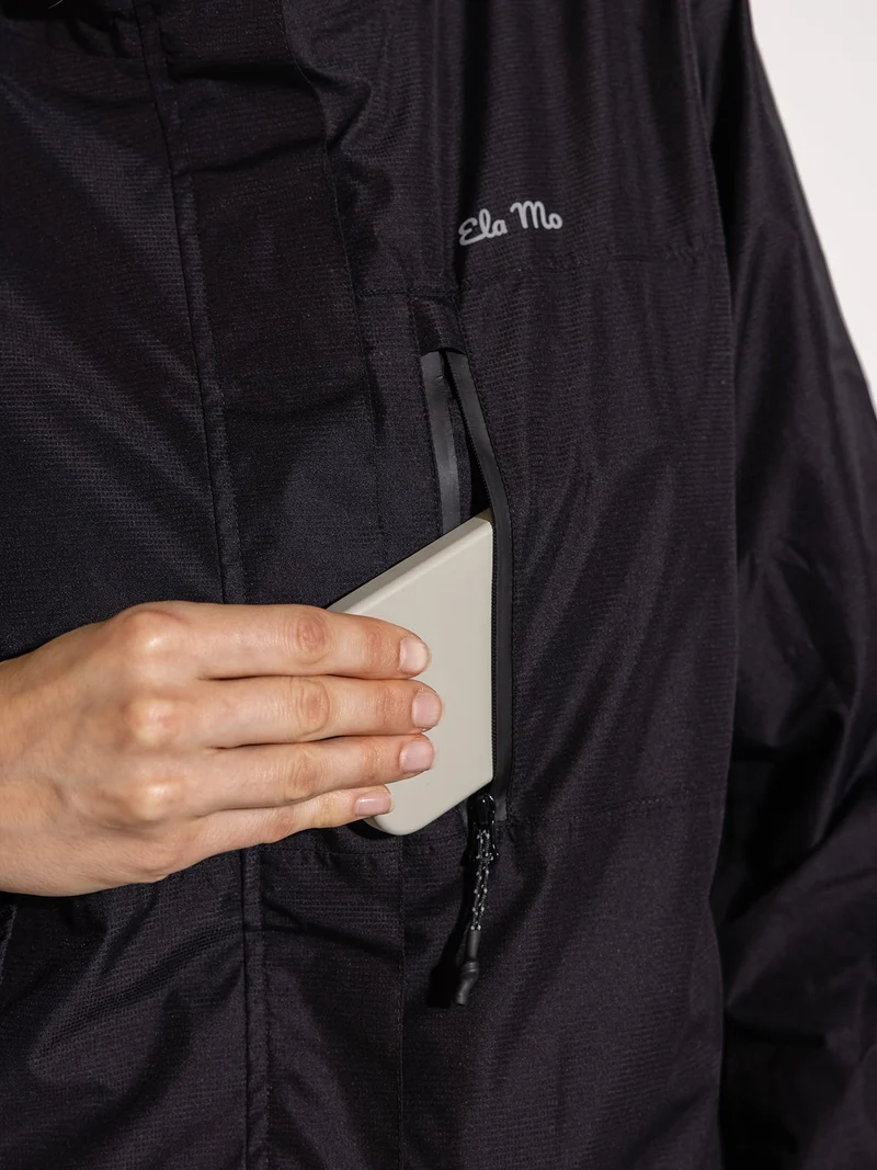 Ela Mo™ Regenjacke | Black